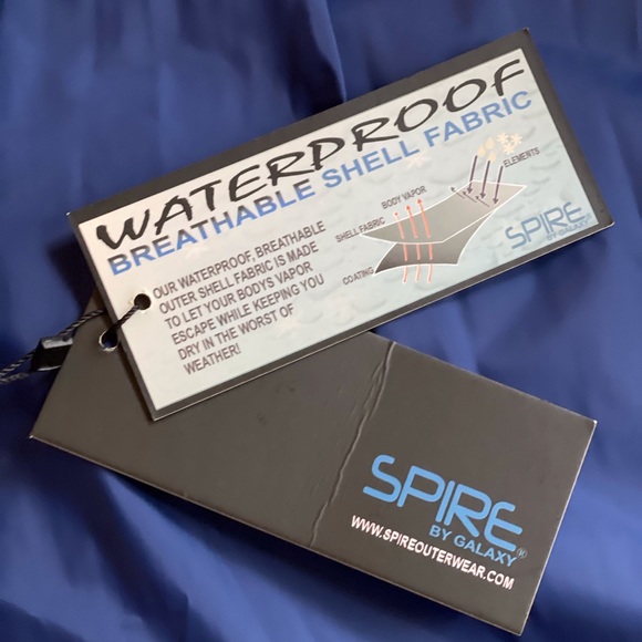 Mens Color Block Puffer Jacket Size Large Red White Blue - Picture 9 of 11